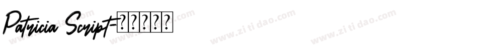 Patricia Script字体转换